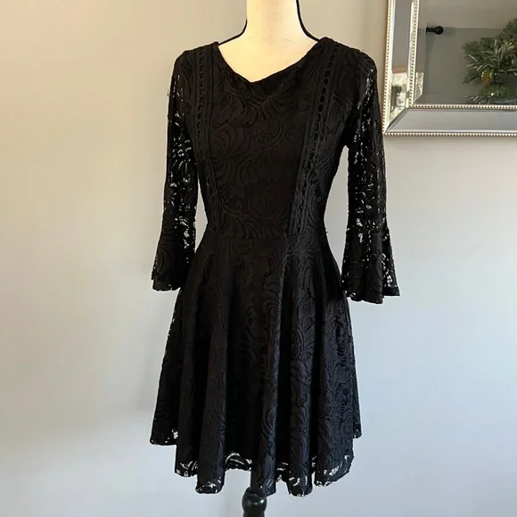Francesca's Collections | Dresses | Francesca Black Lace Dress Nwot |  Poshmark